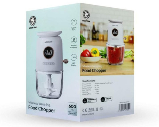 میکسر و ترازوی آشپزخانه گرین لاین مدل Green Lion Wireless Scales and Food Chopper