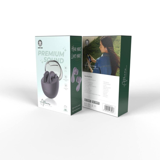هندزفری بلوتوث آتن گرین Green athens wireless earbuds