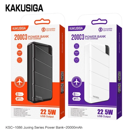 پاوربانک کاکوسیگا مدل KSC-1086 ظرفیت 20000mAh